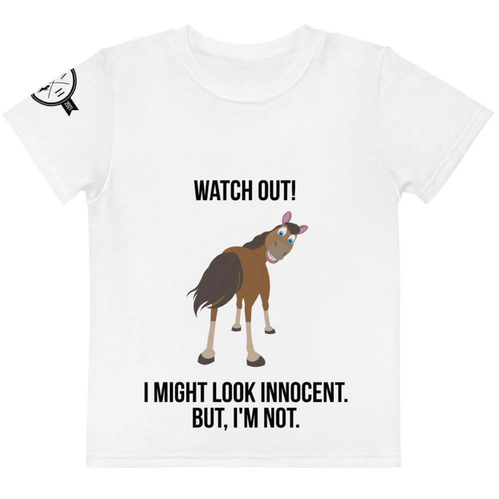 Watch Out! Kids crew neck t-shirt